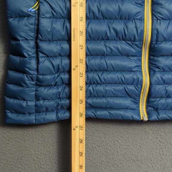 Cotopaxi Fuego Down Vest Men's L Blue Striped Nylon Full Zip Jacket Outdoors - Picture 8 of 13